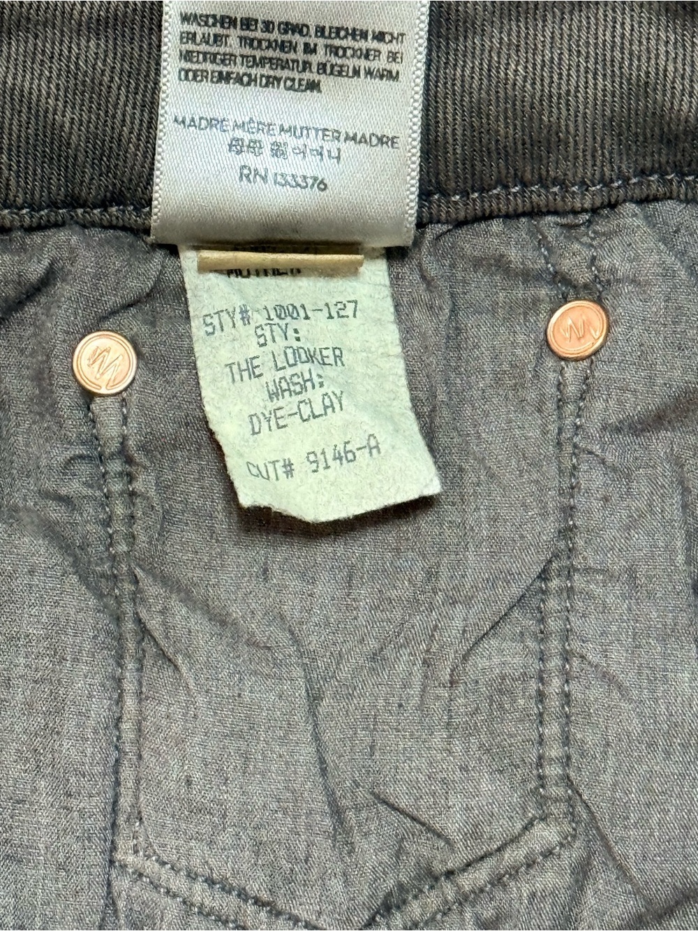 Mother The Looker Skinny Jeans Dye Clay Taupe Gray Stretch Denim Size 29 - Picture 11 of 11